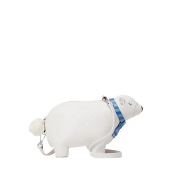 EUC KATE SPADE POLAR BEAR CROSSBODY - Picture 6 of 8